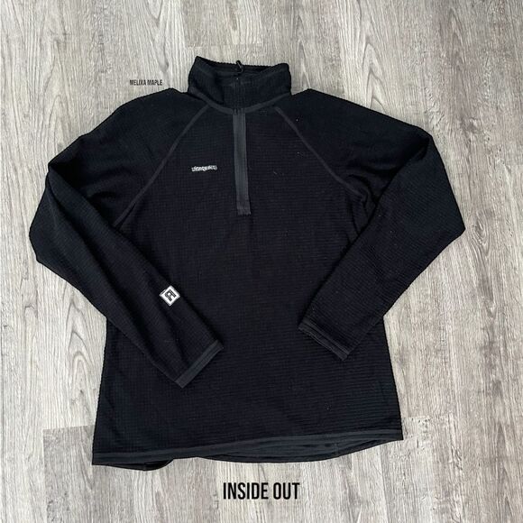 Patagonia Women's Capilene Midweight Zip Black XL Baselayer Outdoor Regulator - Picture 4 of 7